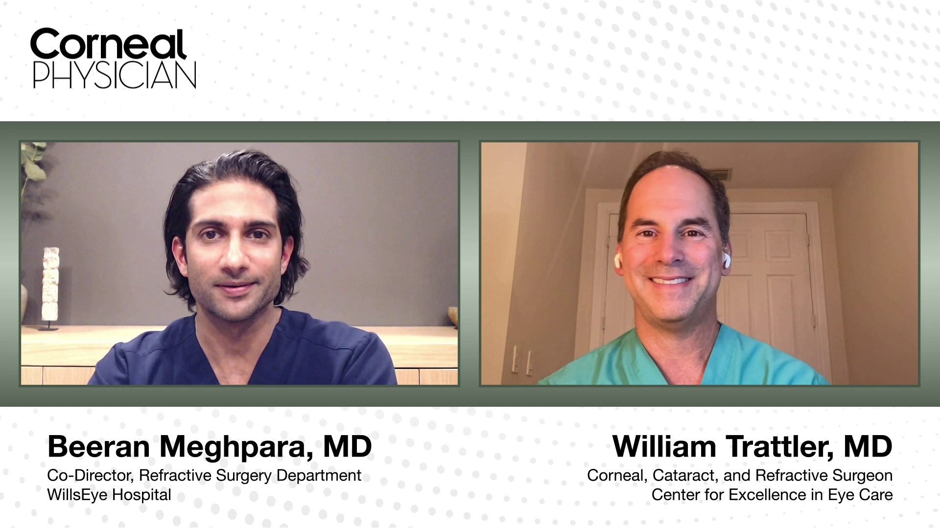 Part 22: Beeran Meghpara, MD, and William Trattler, MD, discus keratoconus treatments as patients progress in age.
